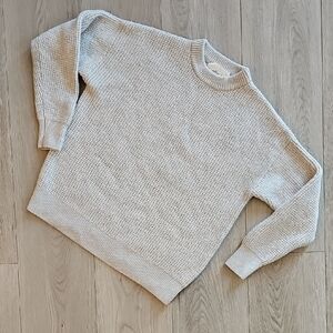 Wilfred Free Merino Wool Hillside Waffle Knit Crewneck‎ Pullover Sweater, 2XS